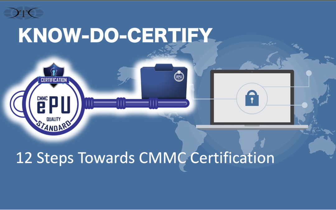 12 Steps Towards CMMC Certification