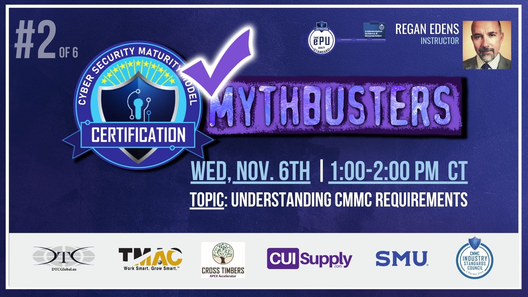 Mythbusters 2 #LEARNMORE #AVOIDRISK #CUI #CMMC #DOD #DoDCIO #DIBCAC  #CISC #ReganEdens #CMMCWarRoom #DTCGlobal #CUISupply #SMU</p>
<p>#defenseindustry<br />
#DefenseTech<br />
#ManufacturingDefense<br />
#DefenseContracting<br />
#DefenseInnovation<br />
#AerospaceDefense<br />
#MilitaryTechnology<br />
#DefenseSolutions<br />
#nationalsecurity<br />
#DefenseEngineering 